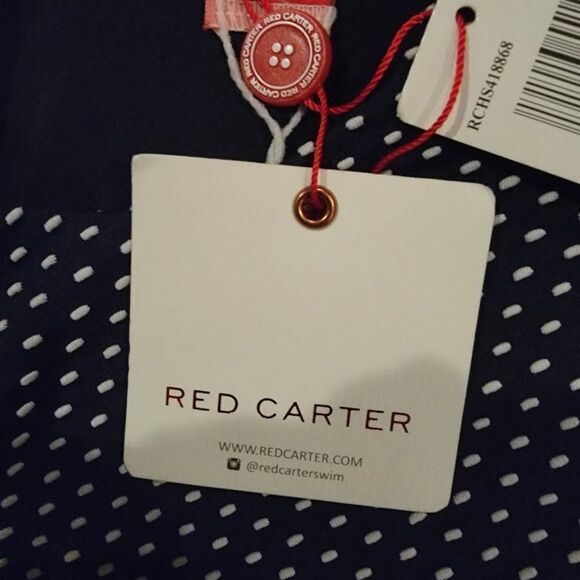 Red Carter Women's Black & White Polka Dot One-piece Swimsuit Size M - Picture 9 of 10